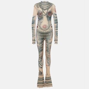 Vintage Jean Paul Gaultier Tattoo Jumpsuit Bodysuit